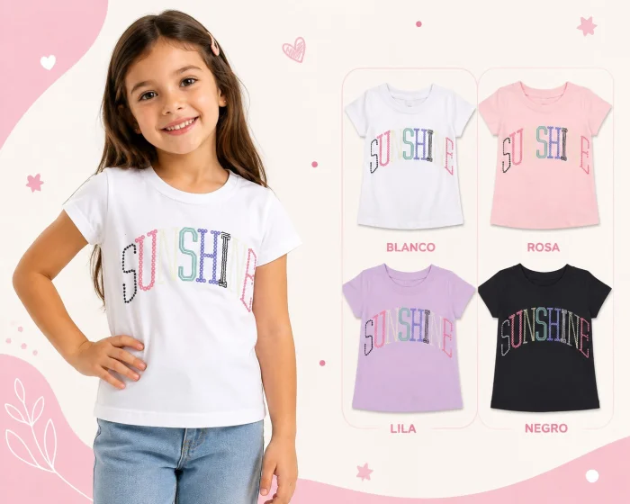 Remeras Nena Algodón Peinado 24.1