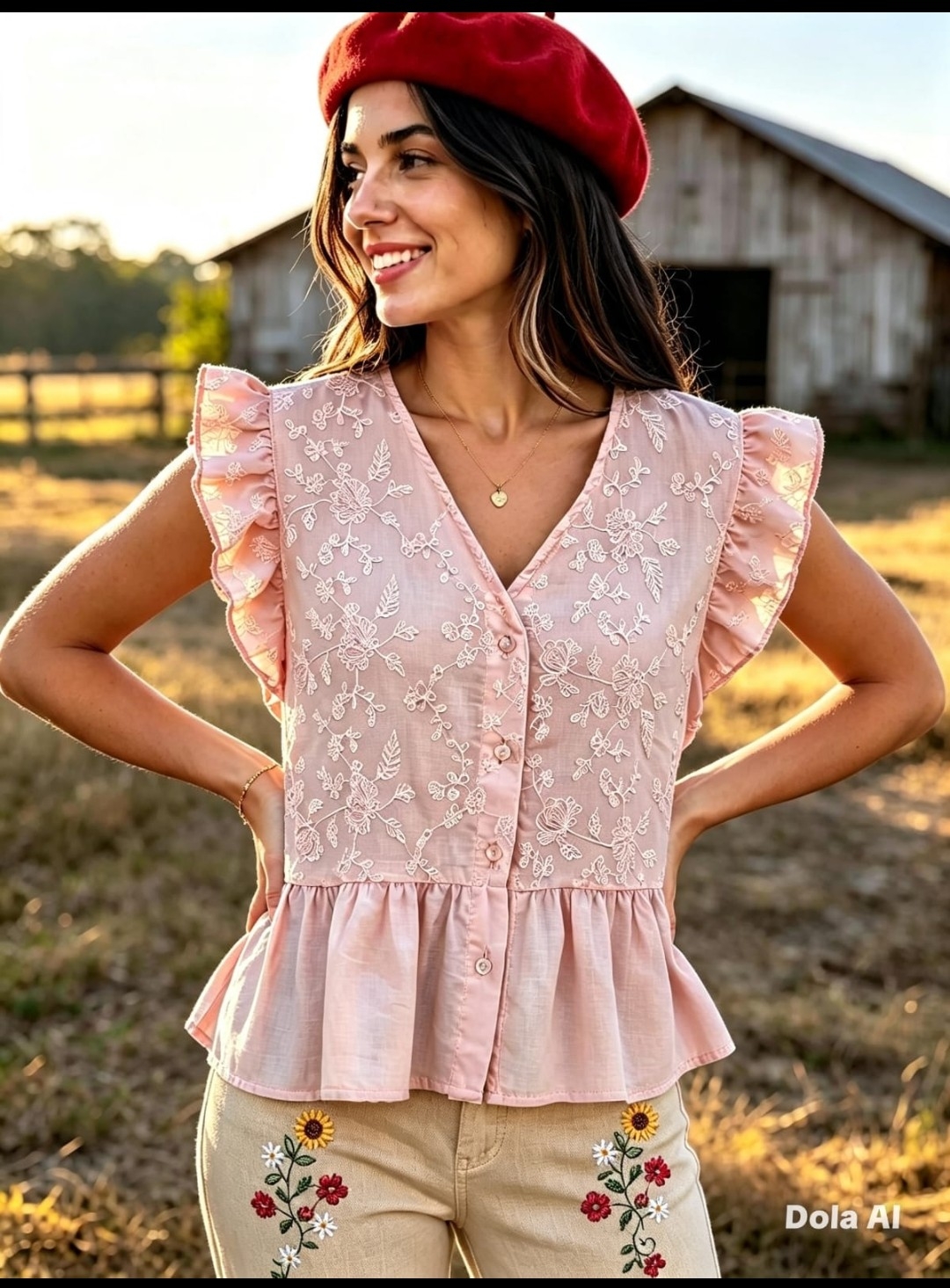 Blusa Bordada Mangas Cortas Hermosas !! - Imagen 2