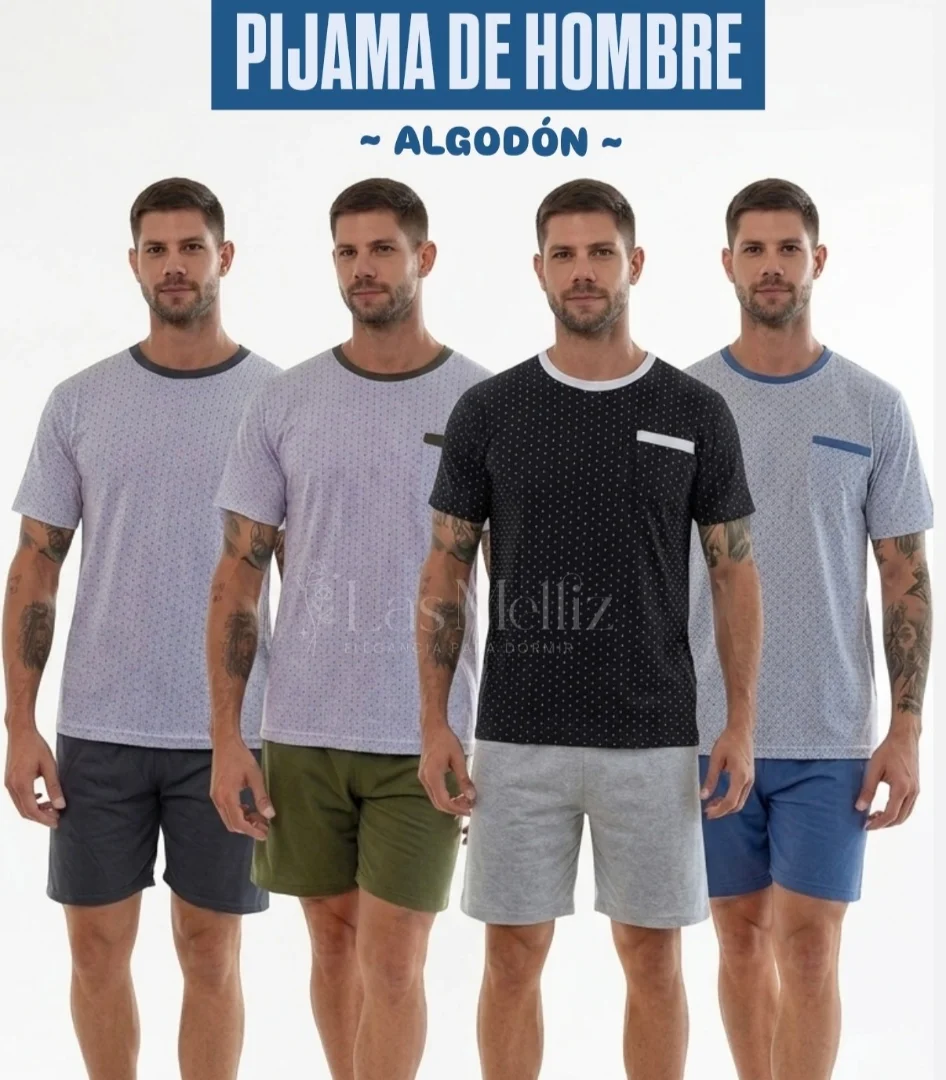 Pijama de Hombre en Algodón - Imagen 1