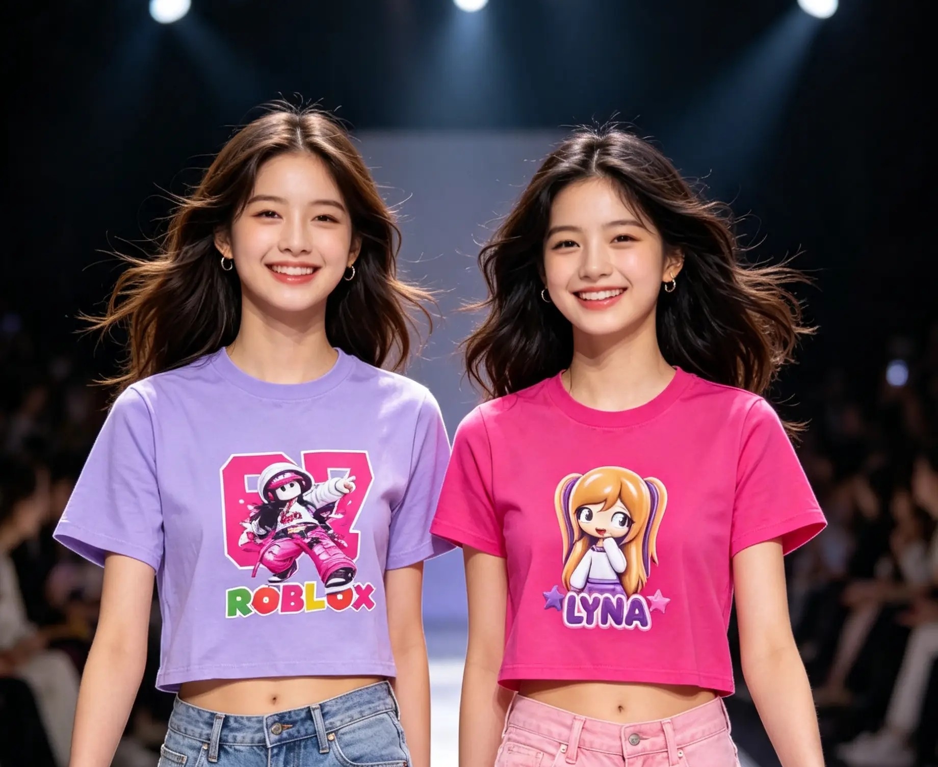 Crop para Niñas Algodón Peinado  Estampado - Imagen 2