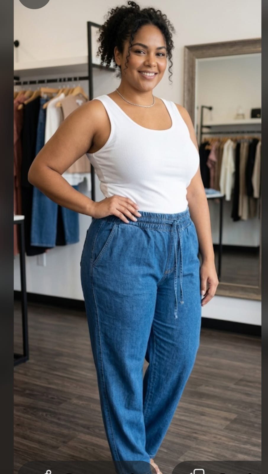 Pantalon de Jeans Camisero - Imagen 3