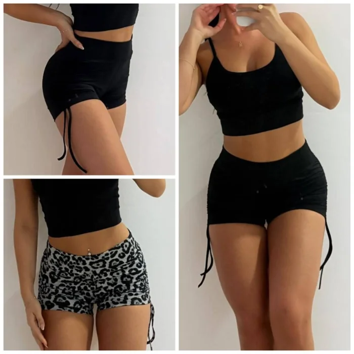Shorts con Frunce a los Costados