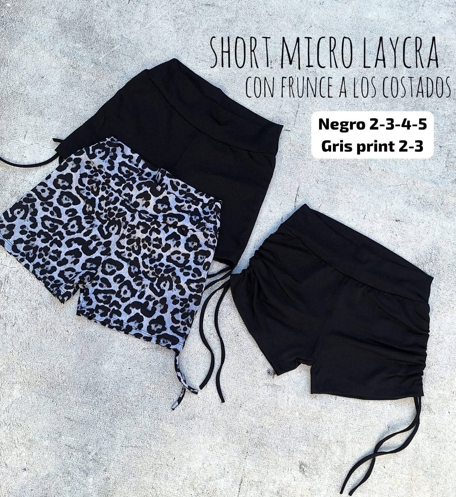 Shorts con Frunce a los Costados - Imagen 2