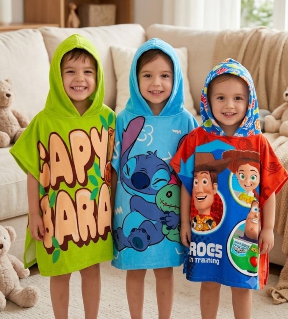 Ponchitos de Niños Algodón Importados - Imagen 5