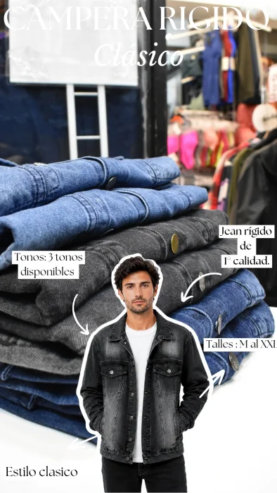Campera de Jeans Clásico Rígido