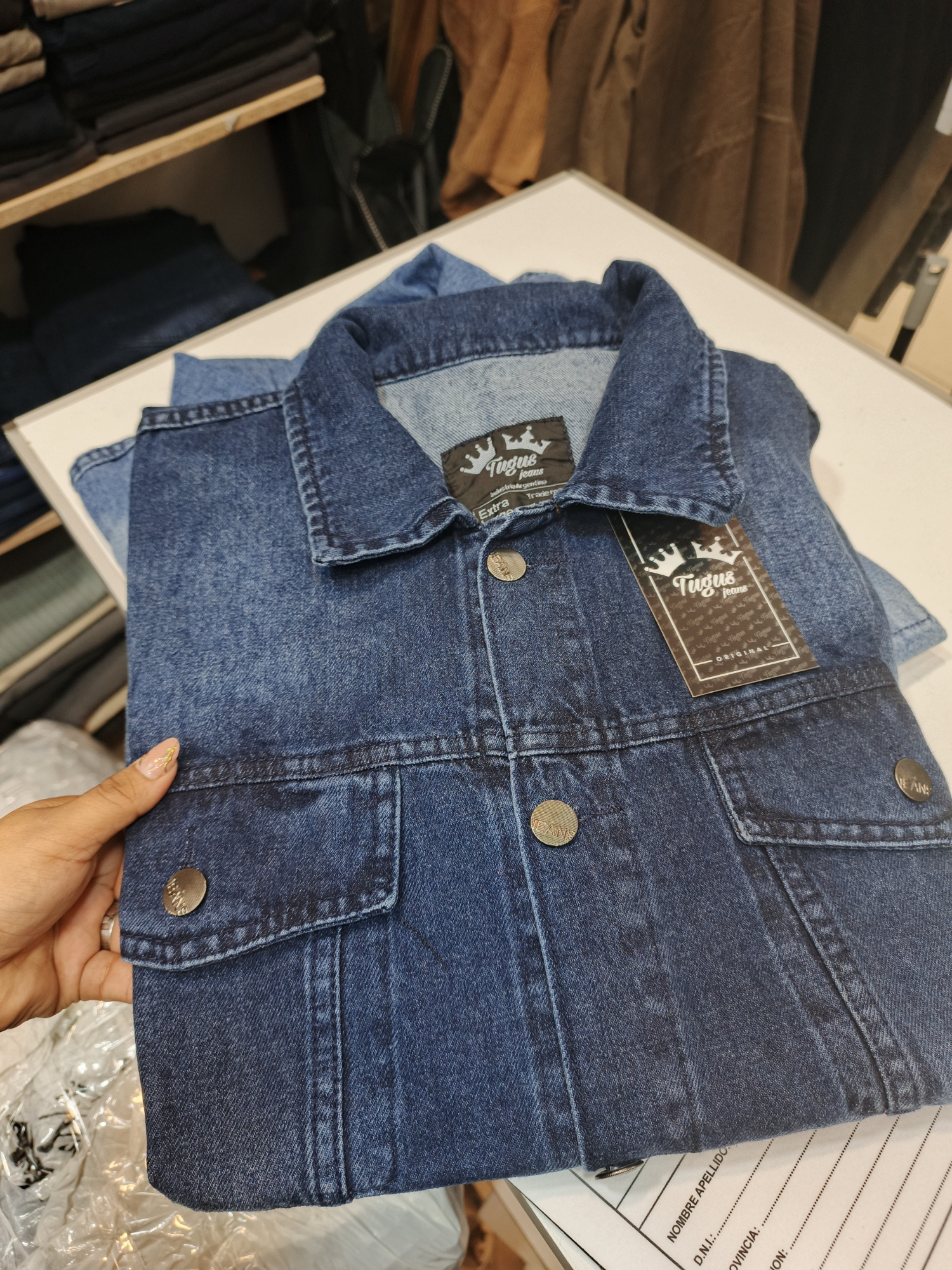 Campera de Jeans Clásico Rígido - Imagen 3