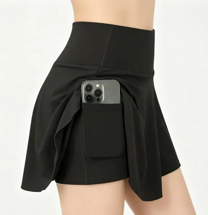 Short Pollera de Lycracon Bolsillo