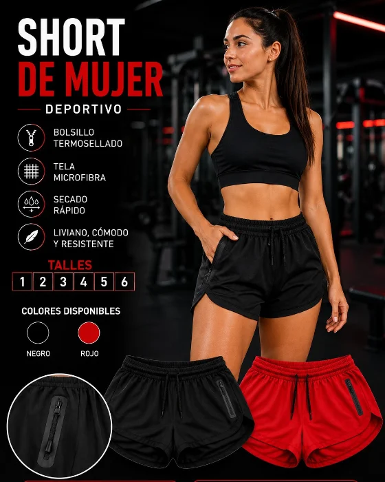 Short Deportivo de Mujer