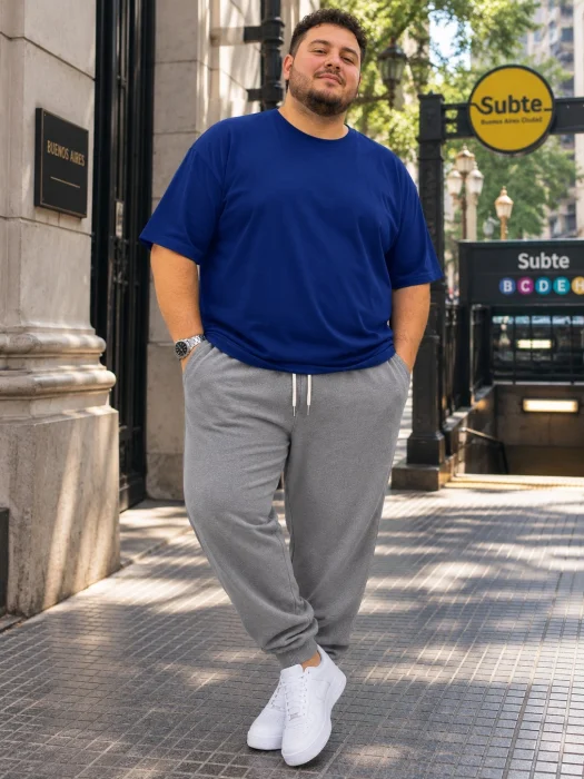 Jogging Rústico C/puño  de Hombre Talle Especial