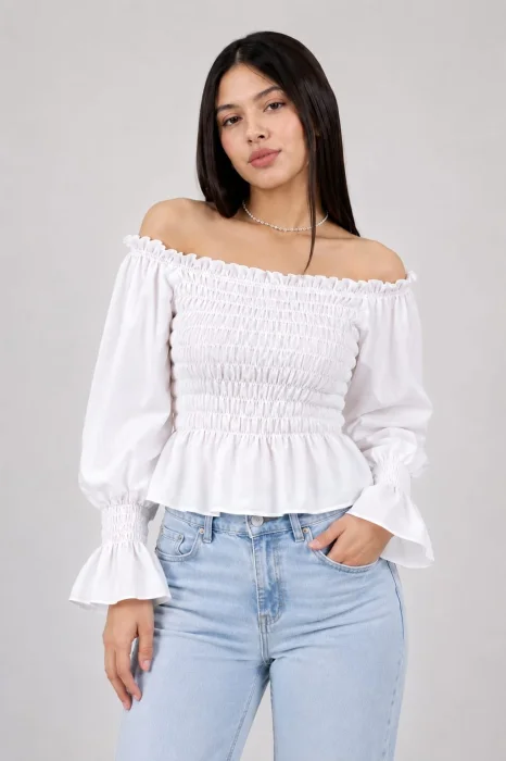 Blusa Frunce M/larga