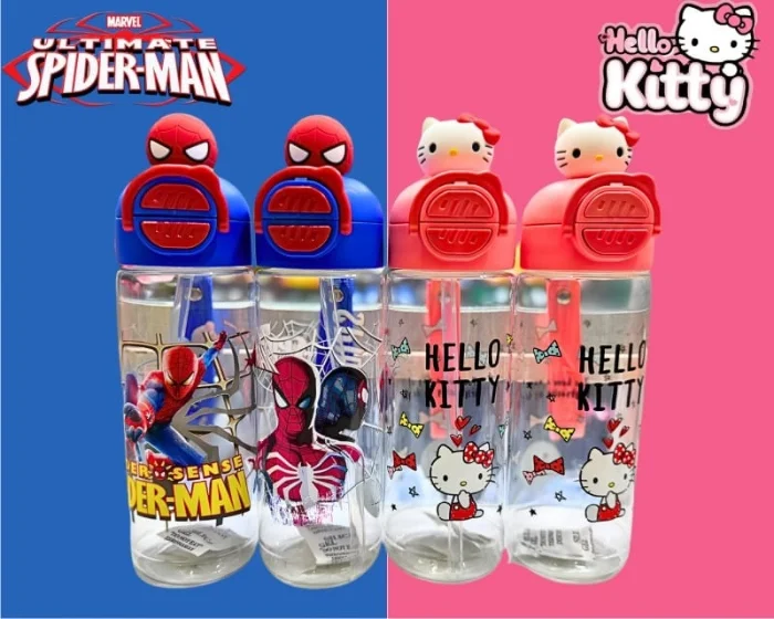 Botellas Spiderman Spiderman y Kitty  Blis