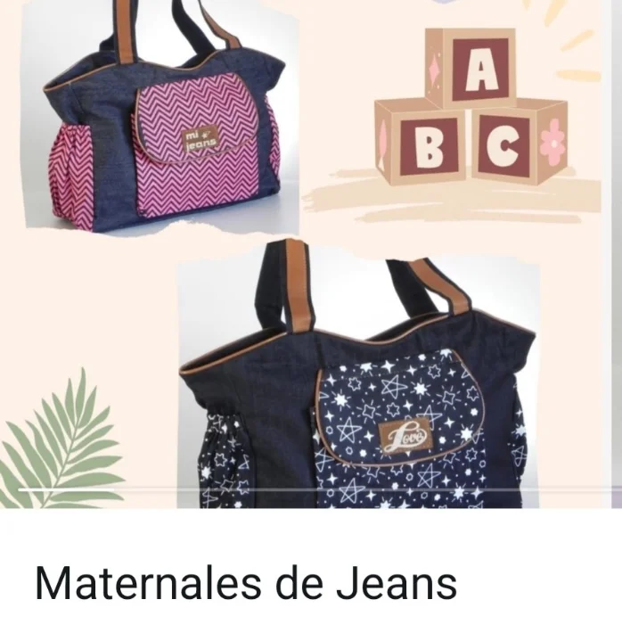 Bolso Maternal de Jeans sin Cambiador