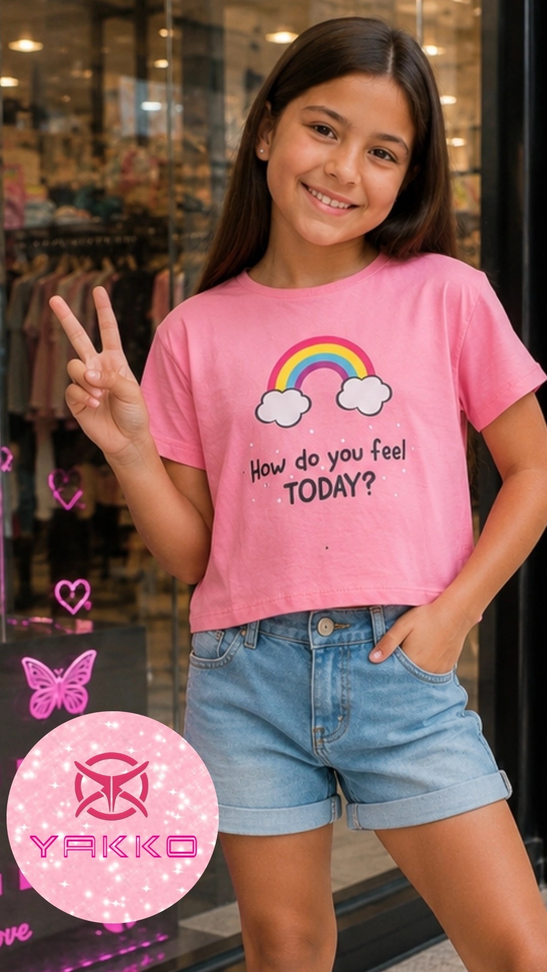 Remeras Cortas de Algodon "arcoiris" (por Curva) - Imagen 3