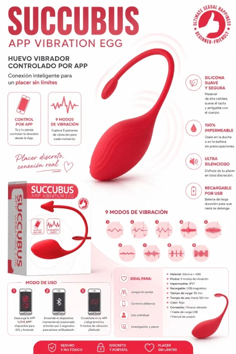 Vibrador con App (succubus App)