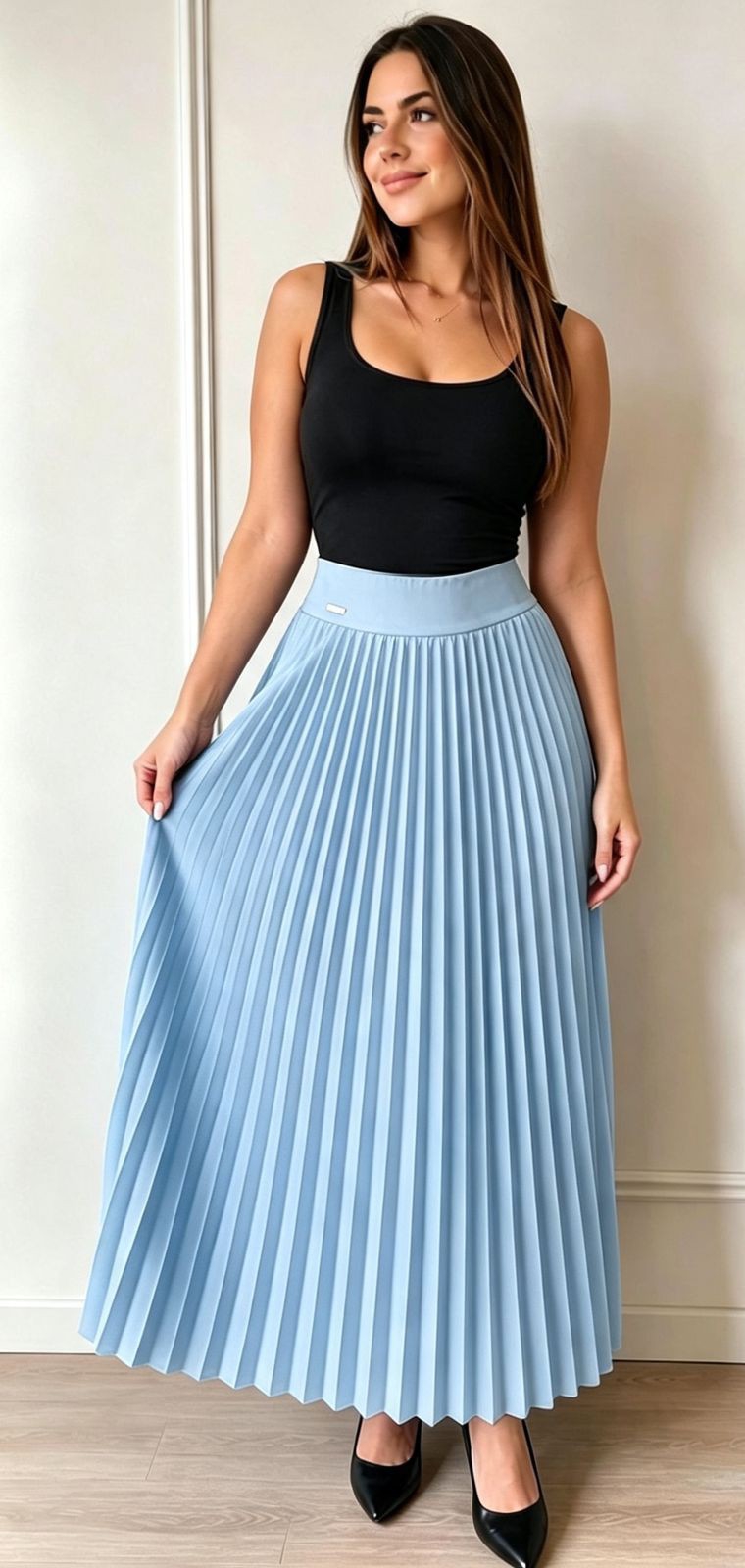 Pollera Raso Talla M /g - Imagen 5