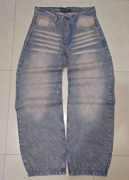 Pantalon Maxi Baggy Liso Óxido Terracota