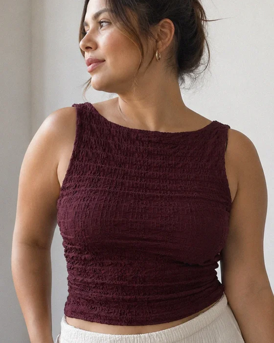 Musculosa Bubble Cuello Bote