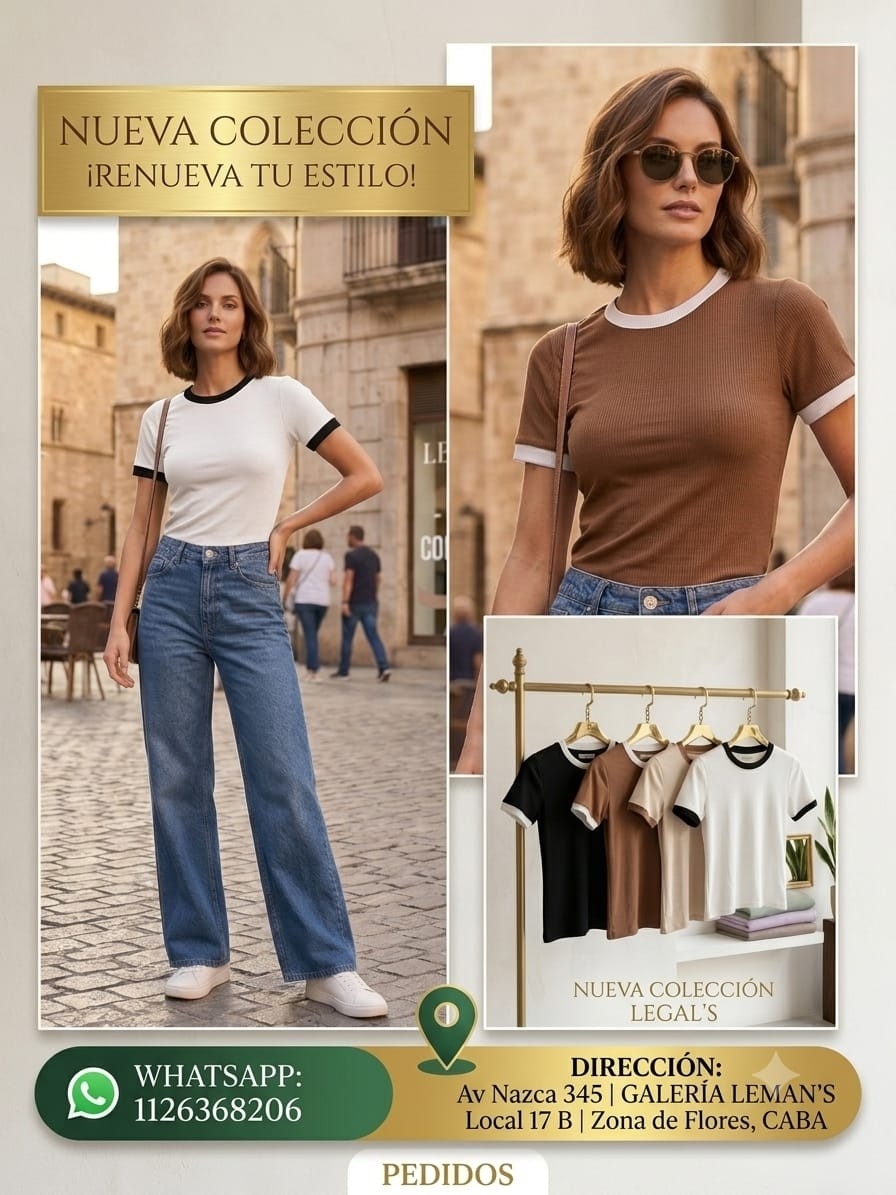 Remeras con Puño Combinado - Imagen 3