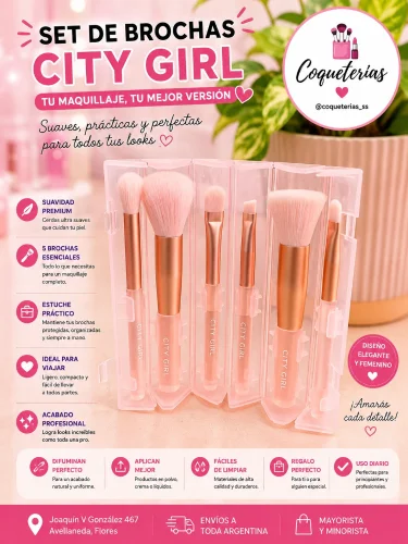 Set de Brochas City Girl