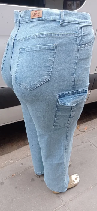 Wide Leg con Cargo. Elastizado 48 al 56