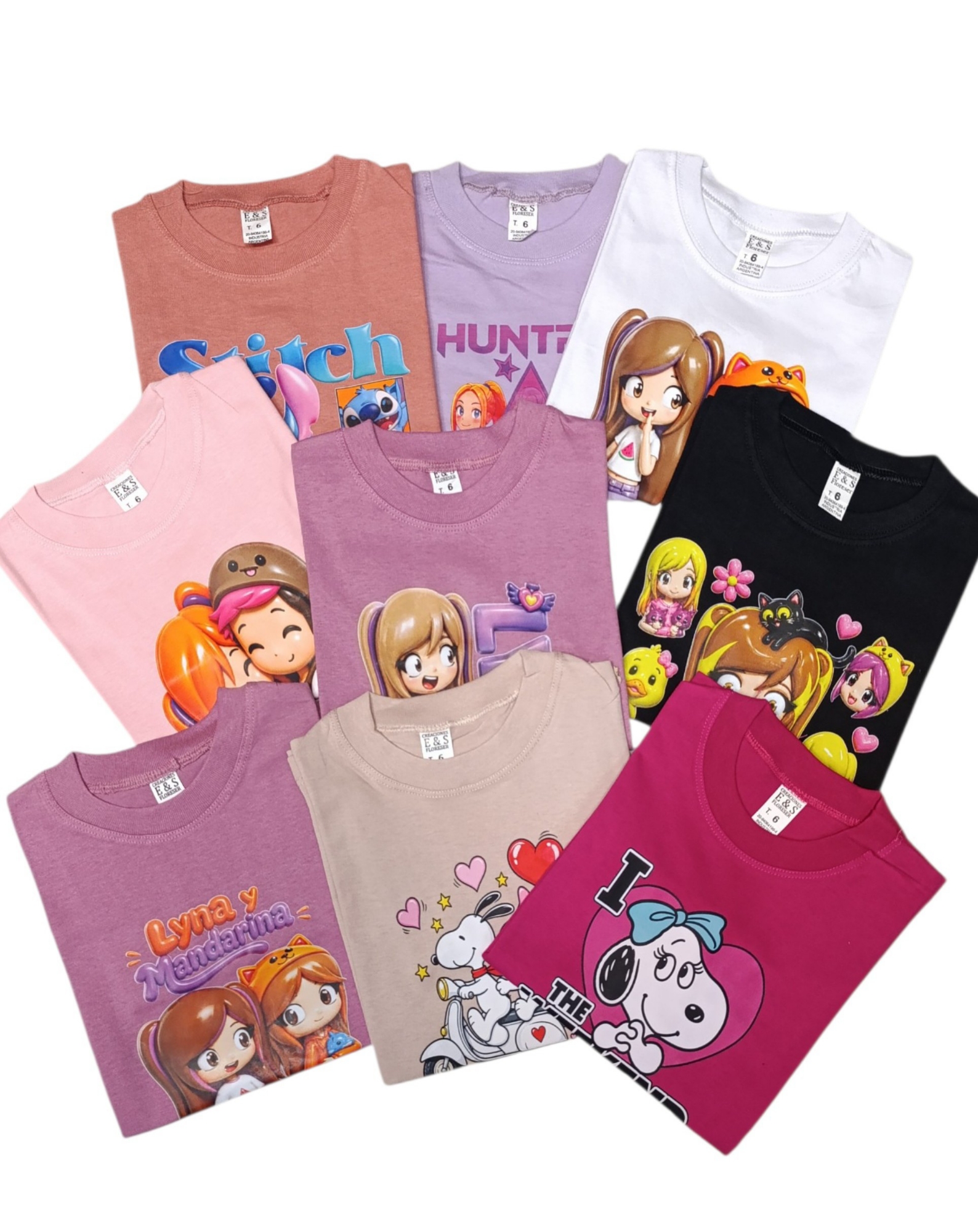Remeras Oversise Nenas Personajes - Imagen 2