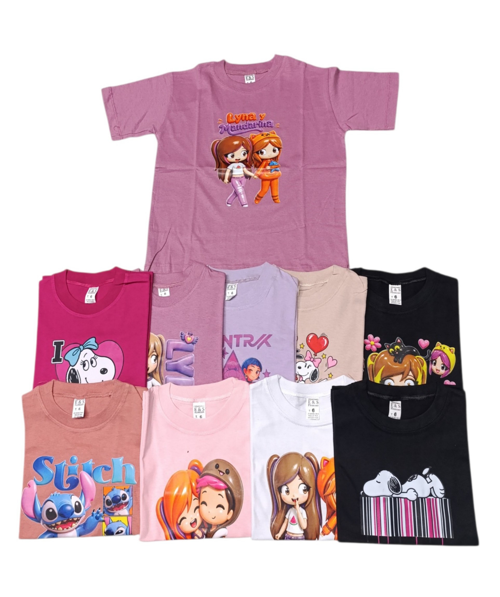 Remeras Oversise Nenas Personajes - Imagen 3