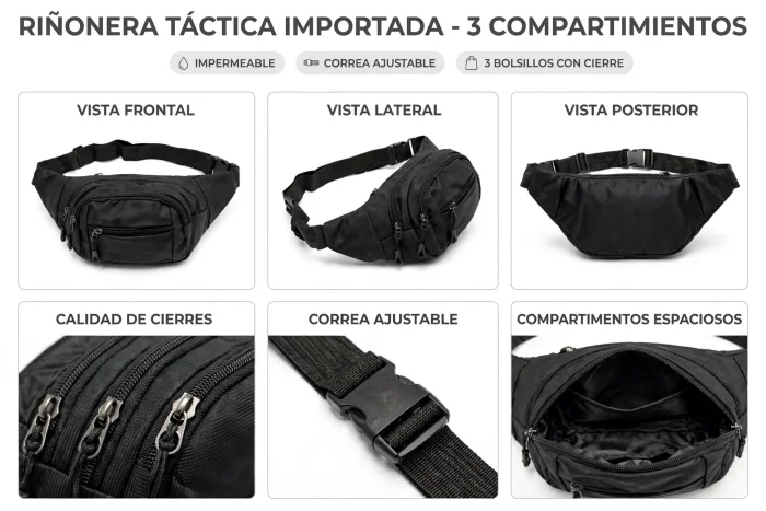 Riñonera Lisa Importada Premium