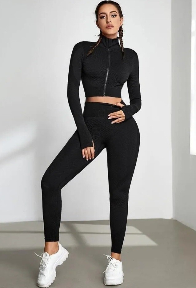 Calza Premiun Negro S/m L/xl Importada - Imagen 3