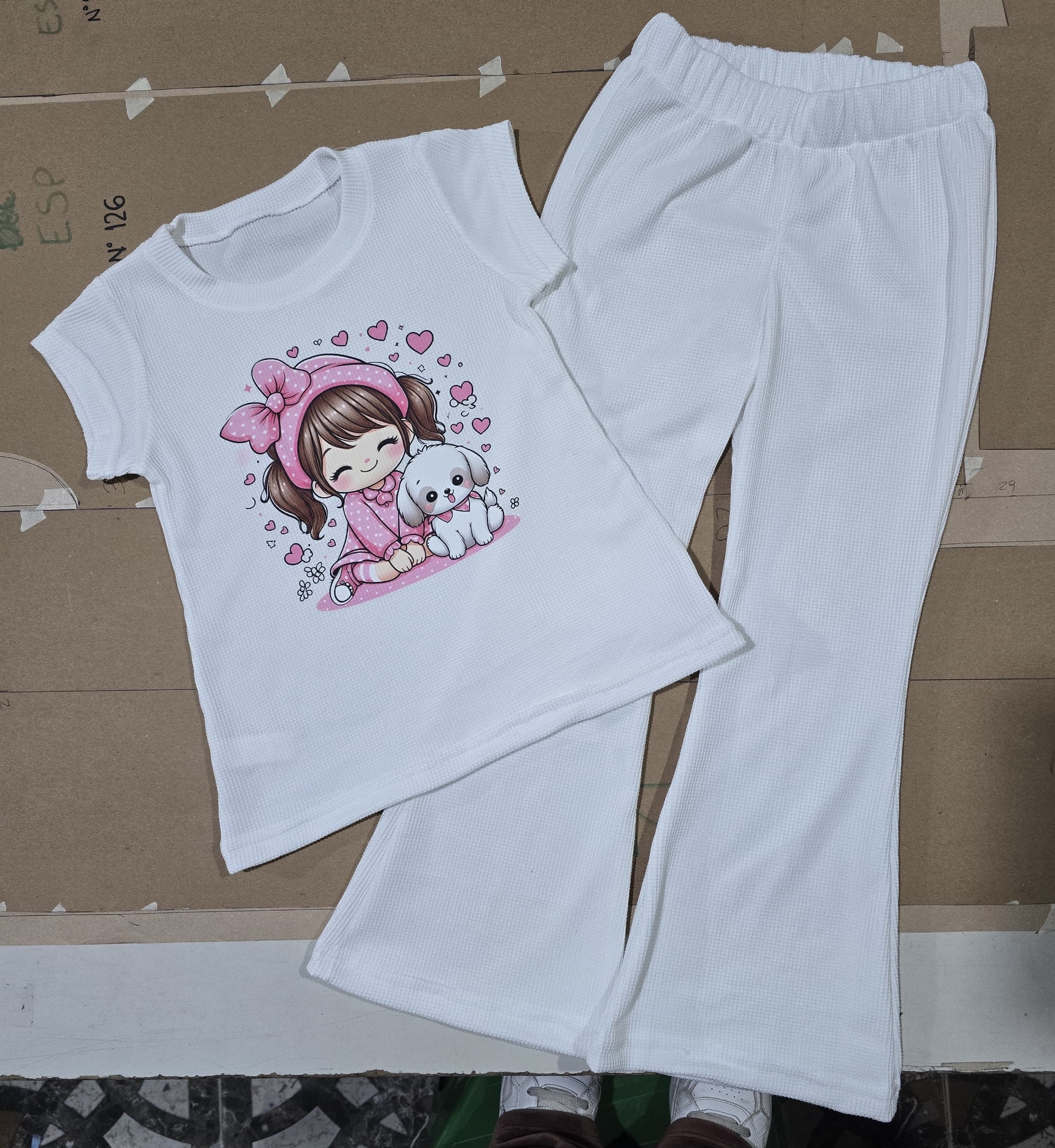 Conjunto Wafle Oxford+remera - Imagen 3