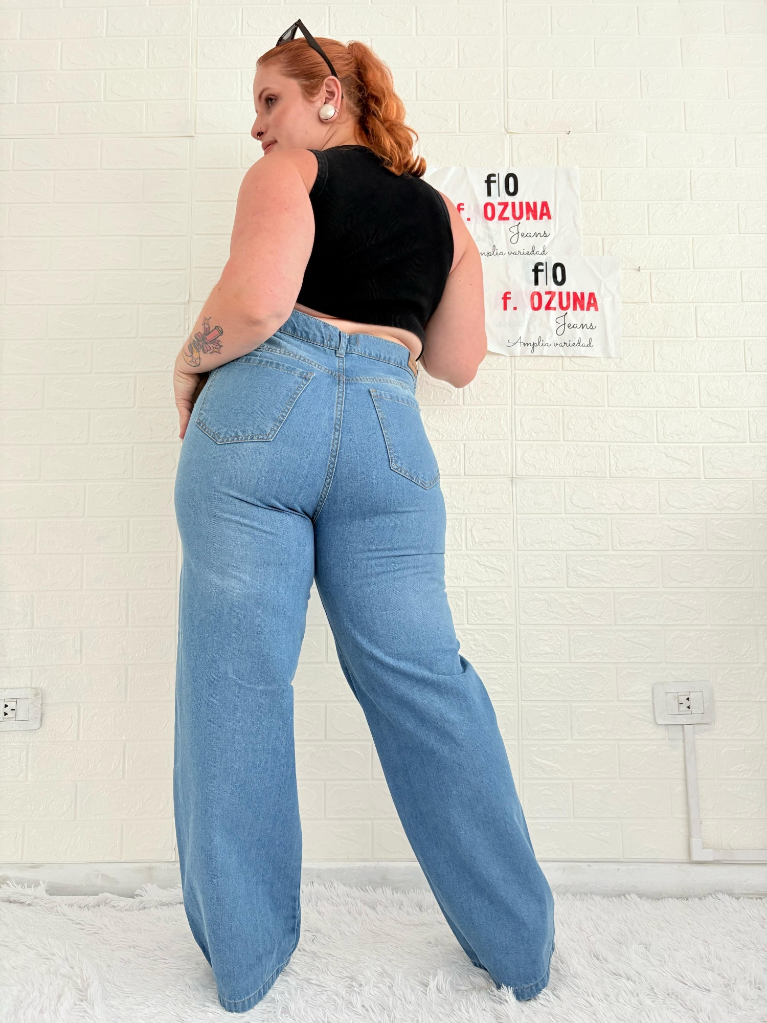 Wide Leg Elastizado. Color Celeste Localizado - Imagen 2