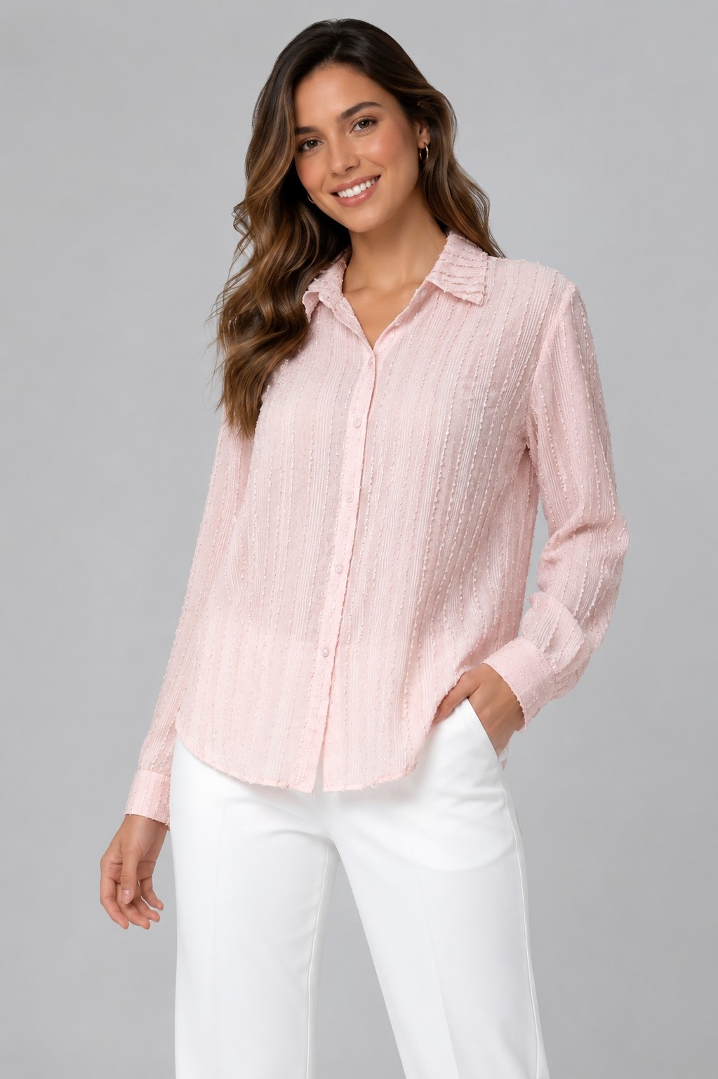 Camisa Importada Poliéster con Brillo - Imagen 3