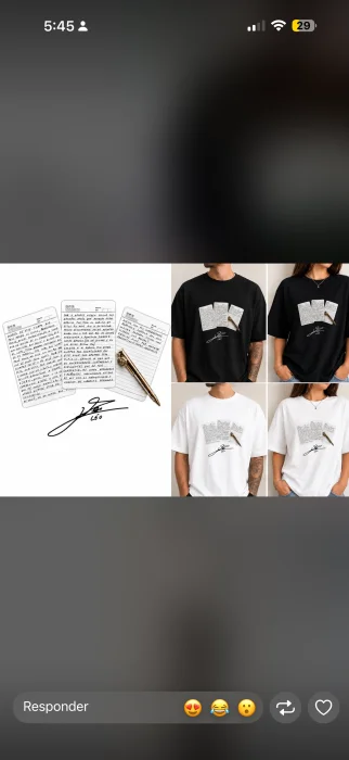Remera Carta Leo Messi