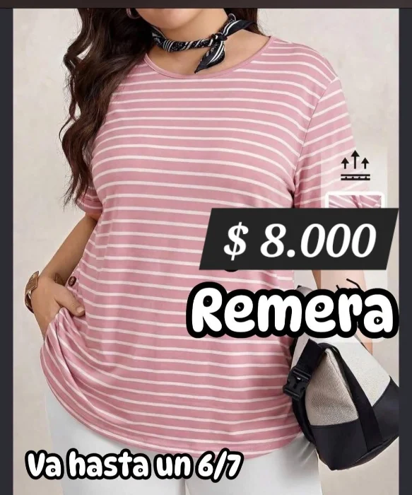 Remera Algodon Talle Especial