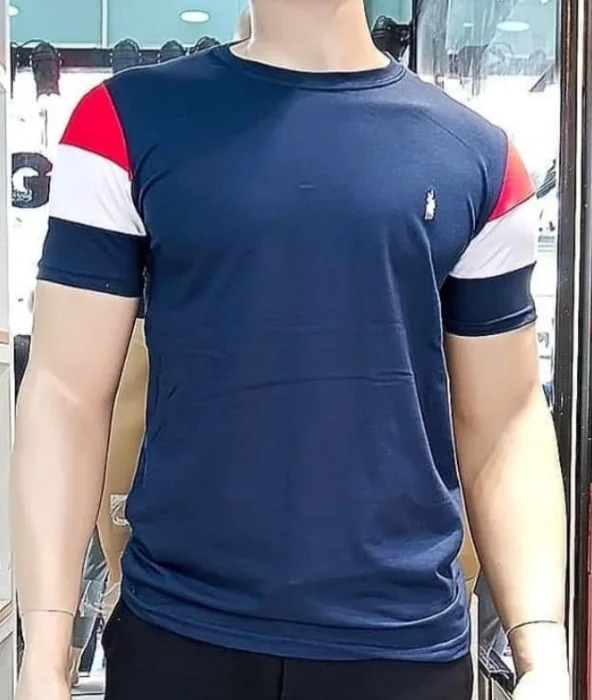 Remera Manga Combinada.