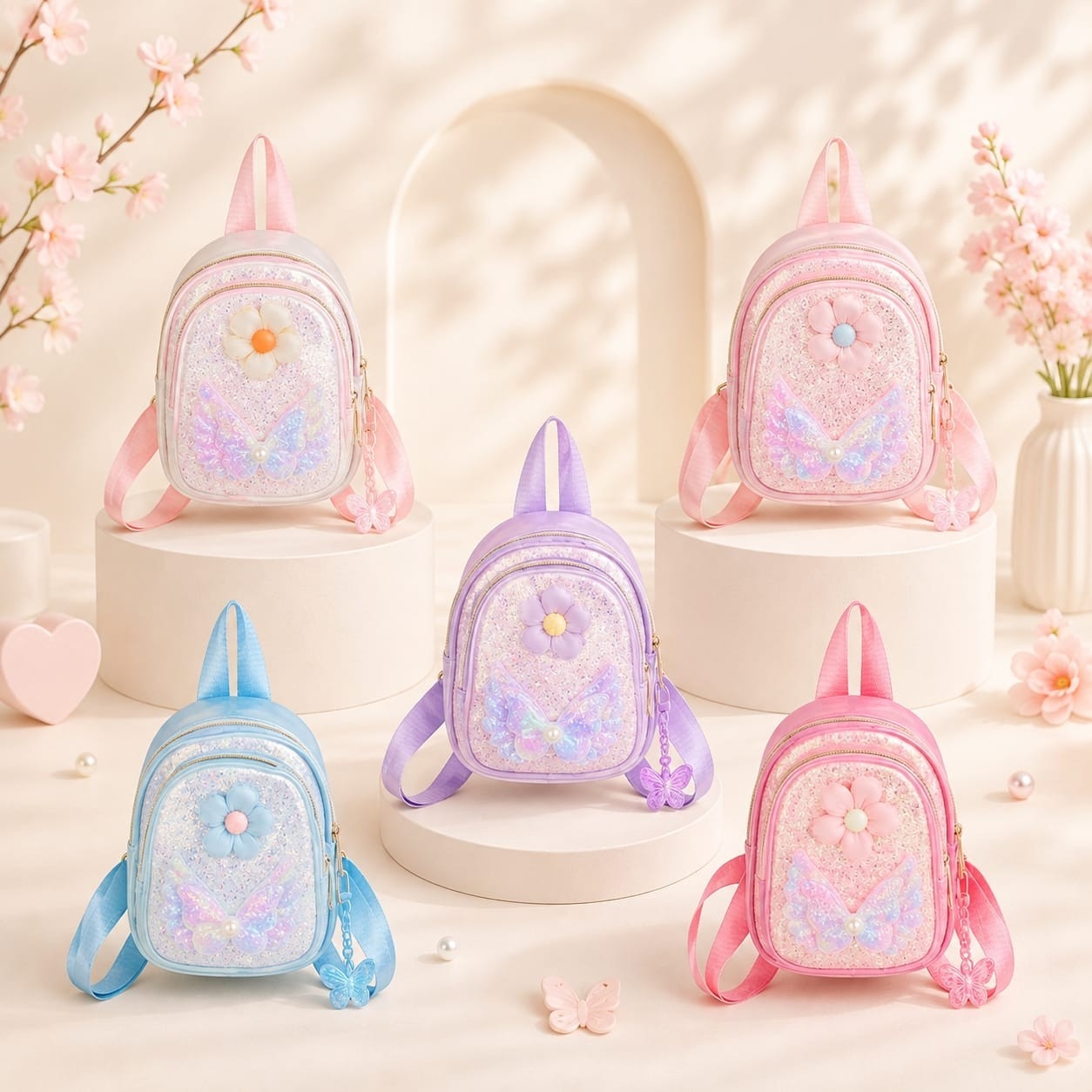Mini Mochila para Nenas de Cuero* .
cuero Pu.
excelente Calidad. - Imagen 1