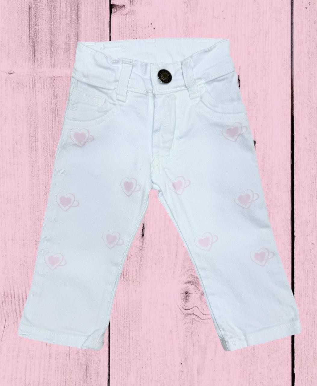 Pantalon Beba Gabardina Sdmi Oxford Elastizado Minie y Corazones - Imagen 3