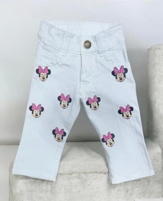 Pantalon Beba Gabardina Semi Oxford Elastizado Minie