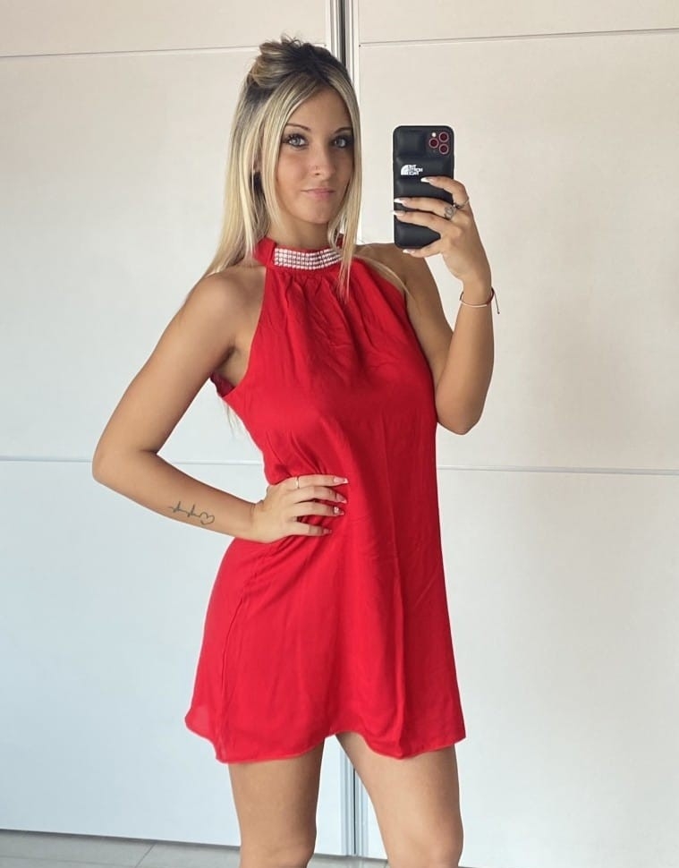 Vestido Gargantilla Strass - Imagen 3