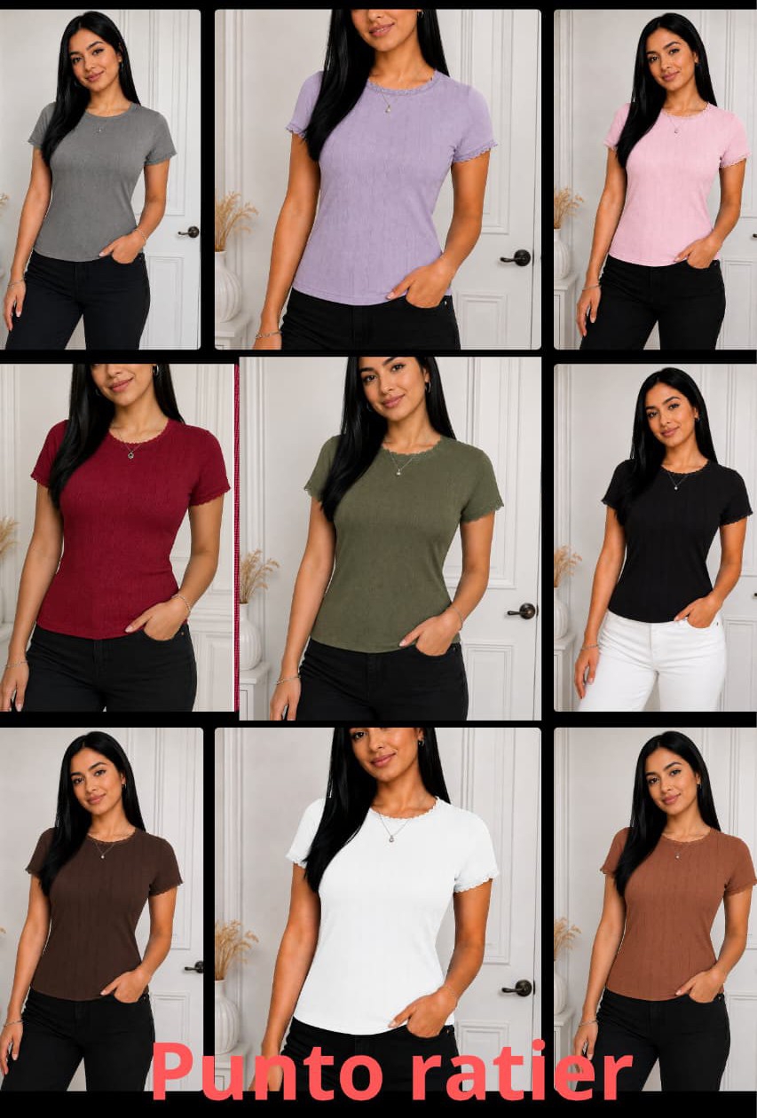 Remeras Básica con Puntilla - Imagen 3
