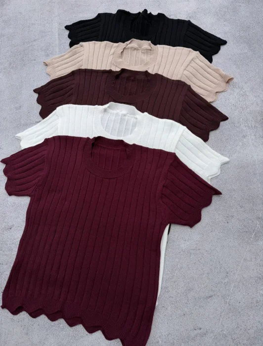 Remera Hilo Manga Corta