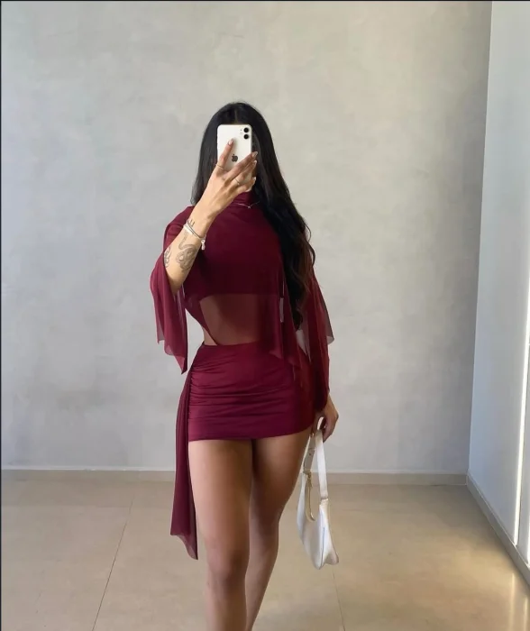 Conjunto Top y Pollera