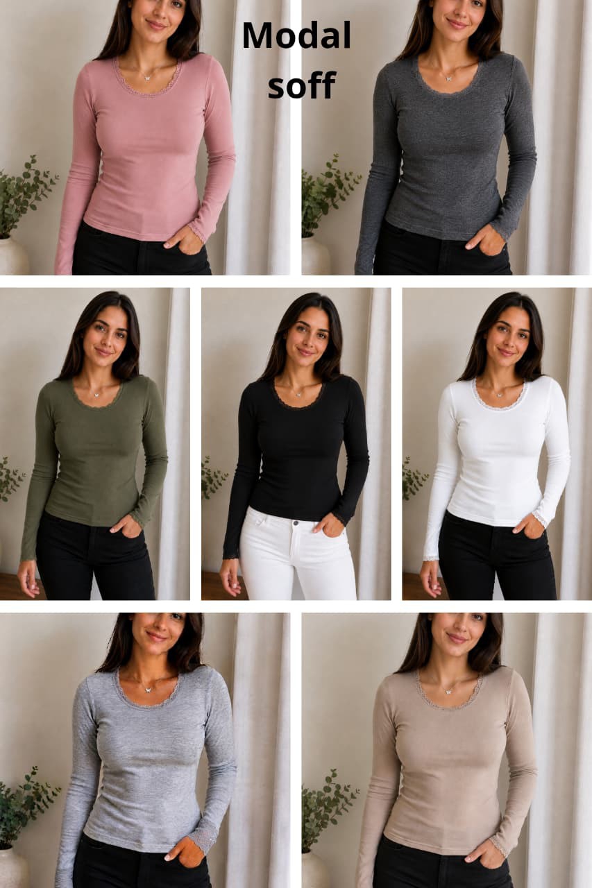 Remeras con Puntilla - Imagen 2