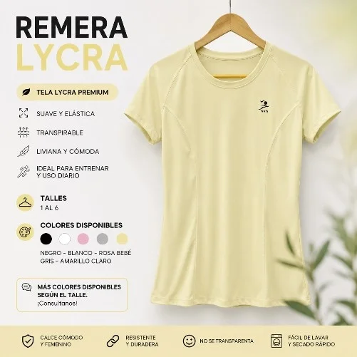 Remera Deportiva de Lycra