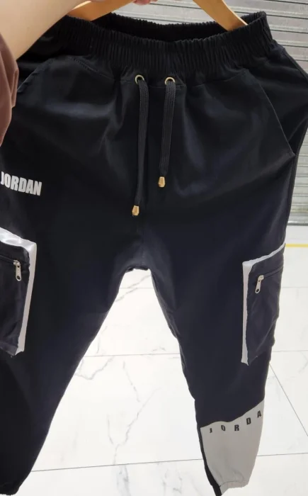 Pant. Cargo Combinado Negro y Blanco (por Pedido)