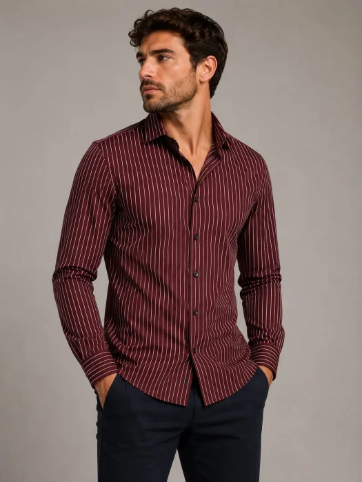 Camisas Rayadas Elastizado