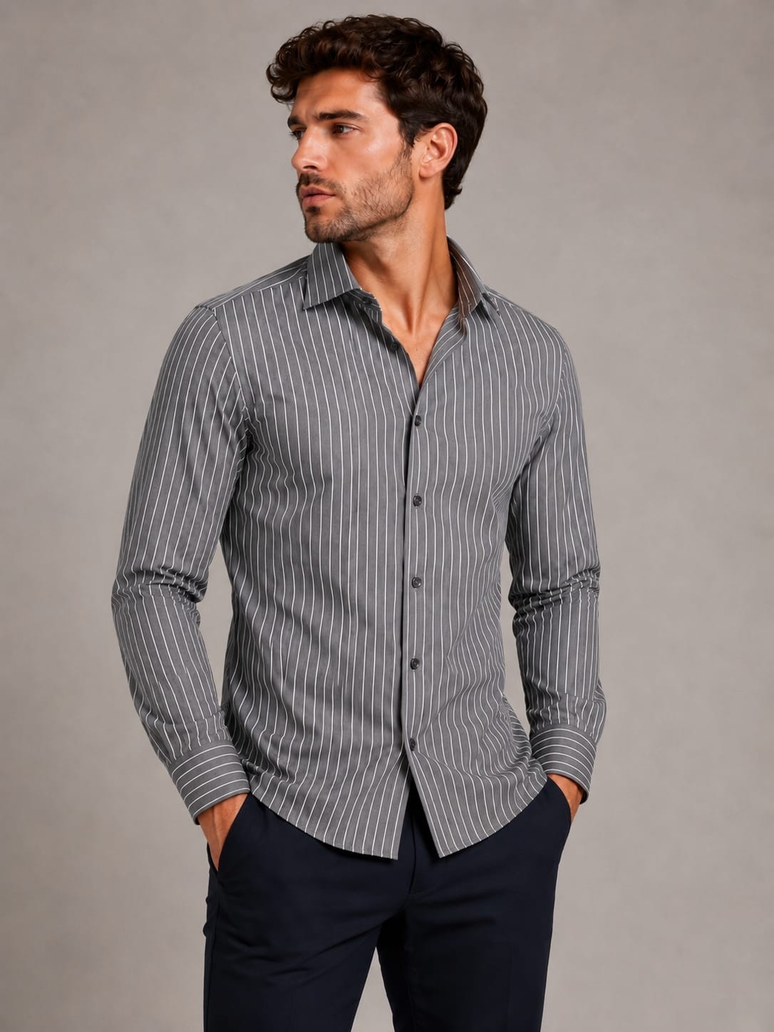 Camisas Rayadas Elastizado - Imagen 2