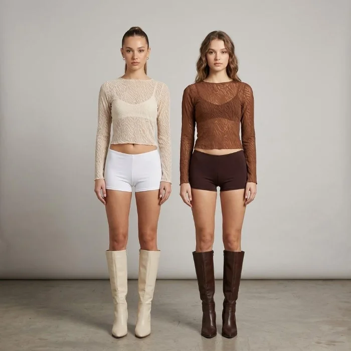 Remera Venecia Mesh Cebra