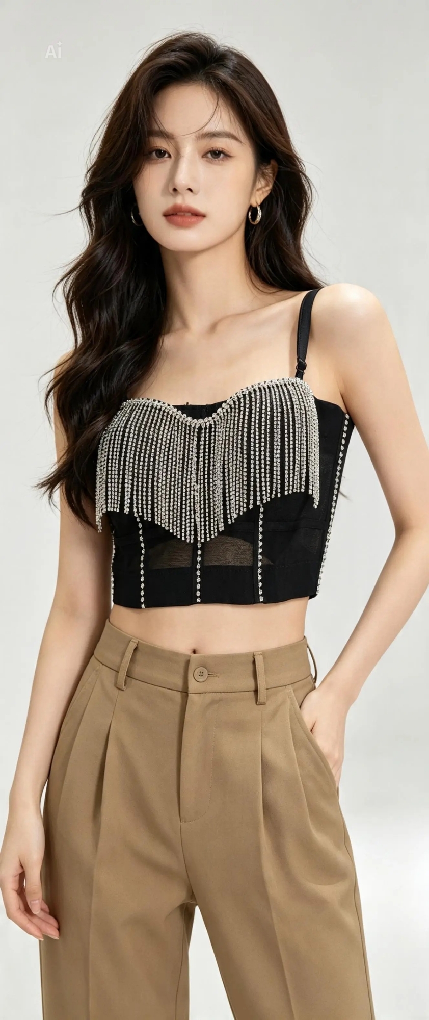 Corset Importado Flecos Brillo - Imagen 2