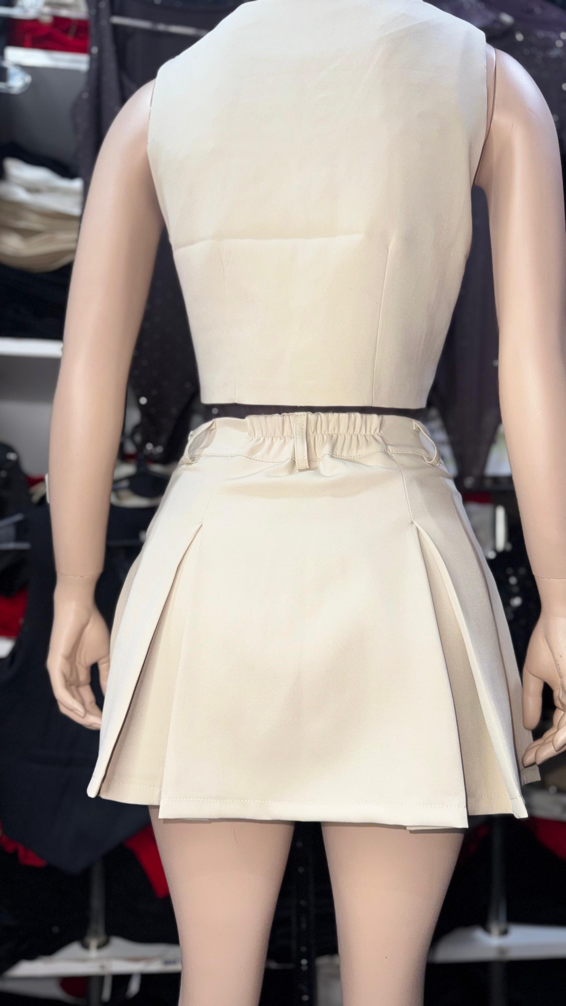 Pollera Tableada con Short Interno - Imagen 3