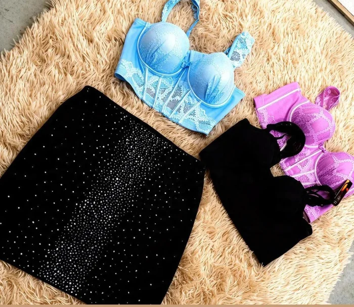 Combo Oferta  Pollera Brasileña. + Corset Manga